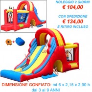MEGA SCIVOLO - Castello gonfiabile con scivolo gonfiabile grande