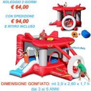 Noleggio New AirPlane - Gonfiabile Salterello con vaschetta palline e scivolo