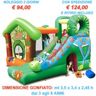 GIRAFFA - Scivolo gonfiabile per bambini di grandi dimensioni