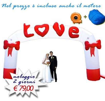 ARCO GONFIABILE LOVE FOTO GRANDE