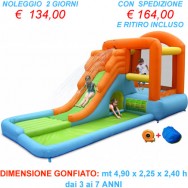 Affitto-Noleggio New Castello Gonfiabile acquatico con salterello