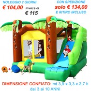 AFFITTO-NOLEGGIO SUPER SCIVOLO GIUNGLA - SCIVOLO GONFIABILE GRANDE