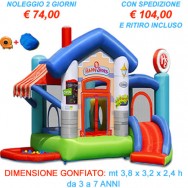 AFFITTO-NOLEGGIO CASTELLO GONFIABILE HAPPY STORE