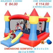 Noleggio Gonfiabile Castello XXL - Castello Gonfiabile con la più ampia superficie gonfiabile per saltare