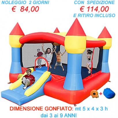 Noleggio Gonfiabile Castello XXL - Castello Gonfiabile con la più ampia superficie gonfiabile per saltare