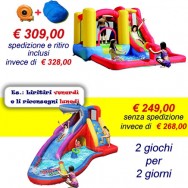 OFFERTA noleggio 2 gonfiabili ACQUATICI Squalo e Salta Splash a 249 Eu invece di 268 EuOFFERTA noleggio 2 gonfiabili ACQUATICI Squalo e Salta Splash a 249 Eu invece di 268 Eu