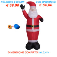 Noleggio gonfiabile Babbo Natale