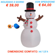 Noleggio gonfiabile pupazzo di neveNoleggio gonfiabile pupazzo di neve