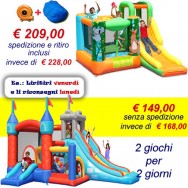 OFFERTA noleggio 2 gonfiabili - Medioevo e Australia a 149 Eu invece 168 Eu