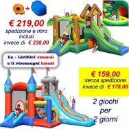OFFERTA noleggio 2 gonfiabili - Medioevo e Cangurotto a 159 Eu invece di 178