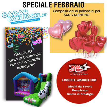 Promo febbraio 2023 - Composizioni di palloncini per San Valentino