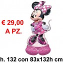 Kit maxi palloncino fai da te ad aria TOPOLINA con basetta e con istruzioni