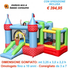 Gonfiabile Fattoria - Vendita Castello Gonfiabile con piccolo scivolo e zona per saltare