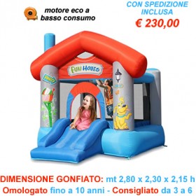 Gonfiabile Fun House - Vendita piccolo castello gonfiabile